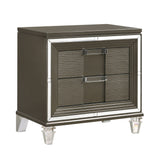 Twenty Nine - 2-Drawer Nightstand With USB - Dark Brown