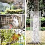 Galvanized Hardware Cloth, Chicken Wire Fence Roll For Garden And Animal Enclosures - Silver