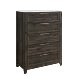 Melissa - 5 Piece Storage Bedroom Set With Padded Headboard