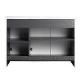 Contemporary Freestanding Bathroom Vanity With Resin Sink & Soft-Close Cabinet Doors