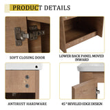 Wall Mounted Bathroom Vanity With Sink & 1 Soft Close Door