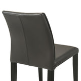 Velena - Full Back Top Grain Leather Upholstered Wood Dining Chairs (Set of 2) - Cola