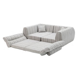 3 Seater, Couch With Throw Pillows For Living Room