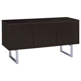 5 Drawer Credenza With Open Shelving - Cappuccino