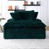 Comfort Bearing Sofa With 2 Pillows And 1 Backrest - Green