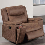 Modern Manual Motion Living Room Set & Hidden Cup Holders