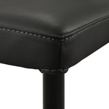 Meriam - Full Back Top Grain Leather Upholstered Metal Dining Chairs (Set of 2)