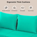 2 Piece Outdoor Armchair Set With Cushion