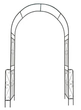 Metal Garden Arch Garden Arbor Trellis Climbing Plants Support Rose Arch Outdoor Arch