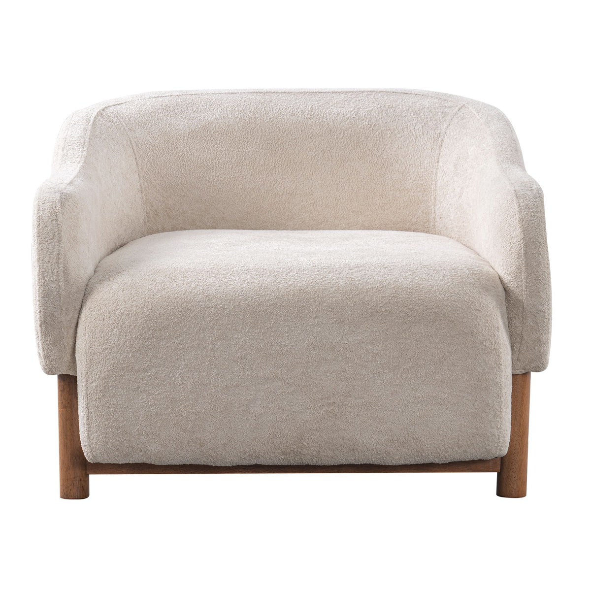 Modern Accent Chair With Recessed Arms And Tight Back