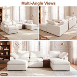 Modular Cloud Couch With Storage Console