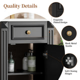 Bathroom Vanity With Sink, Soft-Closing Door, Adjustable Shelf