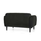 Sway - Upholstered Loveseat With Wood Legs And Round Arms