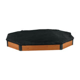 Octagon Sandbox With Storage, Sandpit With Cover And Liner For Backyard