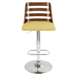 Trevi - Mid Century Modern Adjustable Barstool With Swivel
