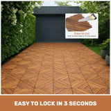 Interlocking Deck Tiles, Diagonal Pattern Outdoor Decking
