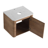 Wall Mounted Bathroom Vanity With Soft Close Door, Excluding Sink