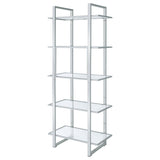 Colfax - 5 Shelf Bookshelf - Clear