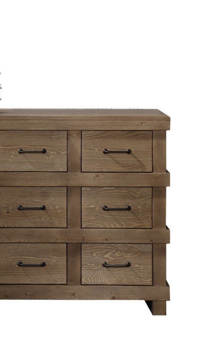 Adams - Anqtique Dresser - Brown Oak - Dressers - Alpine Outlets