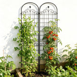 Metal Garden Trellis For Climbing Plants Outdoor Rustproof Plant Support Rose Trellis Netting Trellis