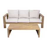 3 Seater Patio Set, Outdoor Sofa & Coffee Table Set