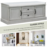 Hearth & Haven Daisy - Storage Bench With 2 Drawers And 2 Cabinets