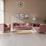 Chesterfield Accent Tufted Square Arm Side Chair