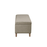 Caymus - Rectangular Soft Close Storage Bench - Light Gray