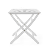 Blissique - Outdoor Foldable Wood Dining Table With Slat Design