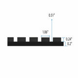 Acoustic Panels With Strip Design, Sound Absorbing Wall & Ceiling Panels