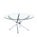 Round Table With Angular Slanted Legs