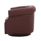 360° Swivel Accent Chair With Curved Back