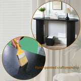 Fluted Cylinder Console Table - Black