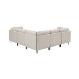 Upholstered Modular Sectional With Tall Legs