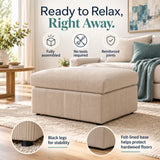 Oversized Ottoman Footrest, Living Room Accent