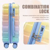 Luggage Set 14" / 20" With Combination Lock And Cosmetic Case