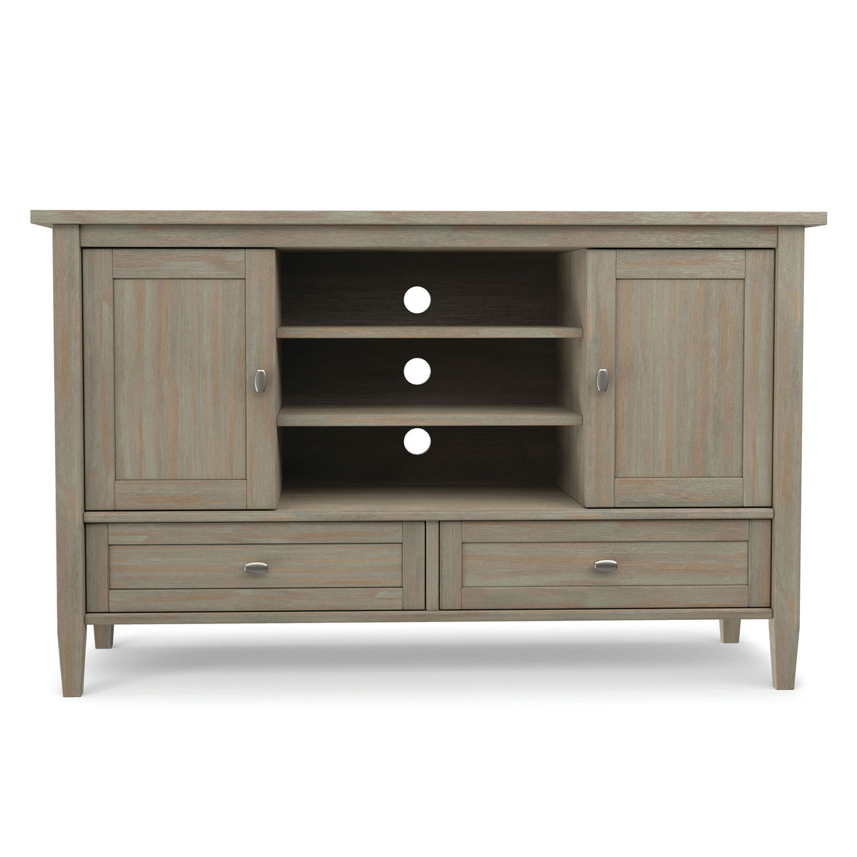 Warm Shaker - TV Media Stand Handcrafted - Light Brown