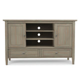 Warm Shaker - TV Media Stand Handcrafted - Light Brown