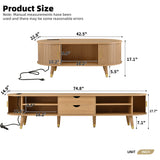 TV Stand & Coffee Table Set With Charging Station