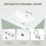 Modern Bathroom Vanity With Storage, Adjustable Shelf