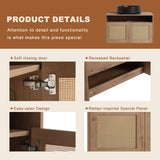 Bathroom Vanity & Art Sink, 2 Soft Close Doors, Float Mounting Design