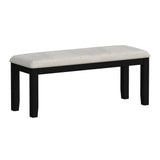 Brooks - 6 Piece Dining Set With Table, 4 Wood Back And Upholstered Seat Chairs, And Bench