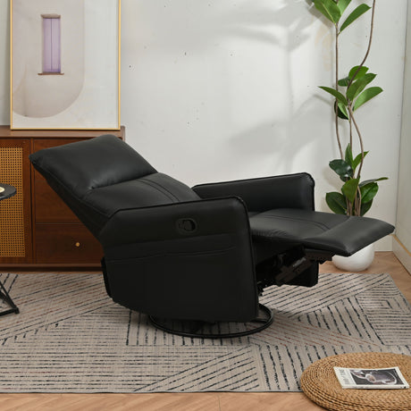 360° Modern Small Rocking Swivel Recliner Chair With Side Pocket - Swivel Rocker Chairs - Alpine Outlets