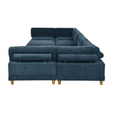 Modern Modular Sectional With Adjustable Back Support
