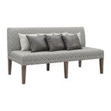 Gramercy - Upholstered Dining Settee - Dark Brown