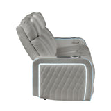 Electra - Power Reclining Set With Power Headrests, Massage And LED Lighting - 3 Piece Living Room Sets available at Alpine Outlets in Denver