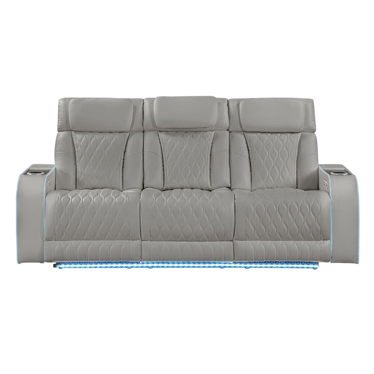 Electra - Power Reclining Set With Power Headrests, Massage And LED Lighting - 3 Piece Living Room Sets available at Alpine Outlets in Denver