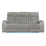 Electra - Power Reclining Set With Power Headrests, Massage And LED Lighting - 3 Piece Living Room Sets available at Alpine Outlets in Denver