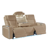 Electra - Power Reclining Set With Power Headrests, Massage And LED Lighting - 3 Piece Living Room Sets available at Alpine Outlets in Denver
