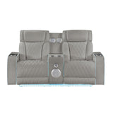 Electra - Power Reclining Set With Power Headrests, Massage And LED Lighting - 3 Piece Living Room Sets available at Alpine Outlets in Denver